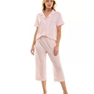 Roudelain
Women's Notched-Collar Cropped Pajama Set size M